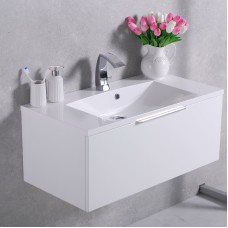 ТУМБА С УМЫВАЛЬНИКОМ 90 СМ FANCY MARBLE BERMUDA 1, БЕЛЫЙ